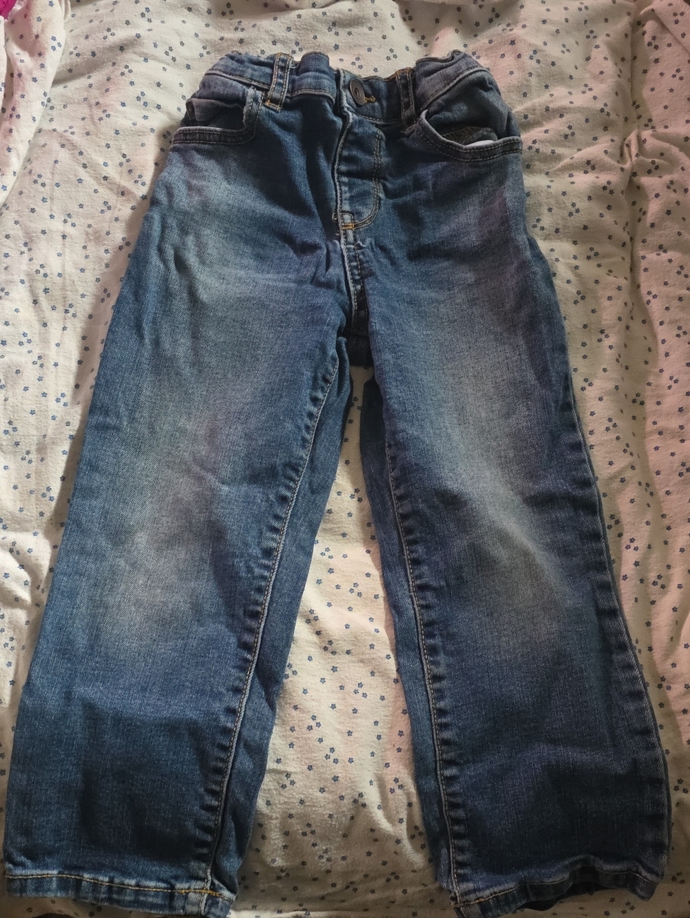 Children's place Boys' Blue Denim Jeans - Classic Straight Leg